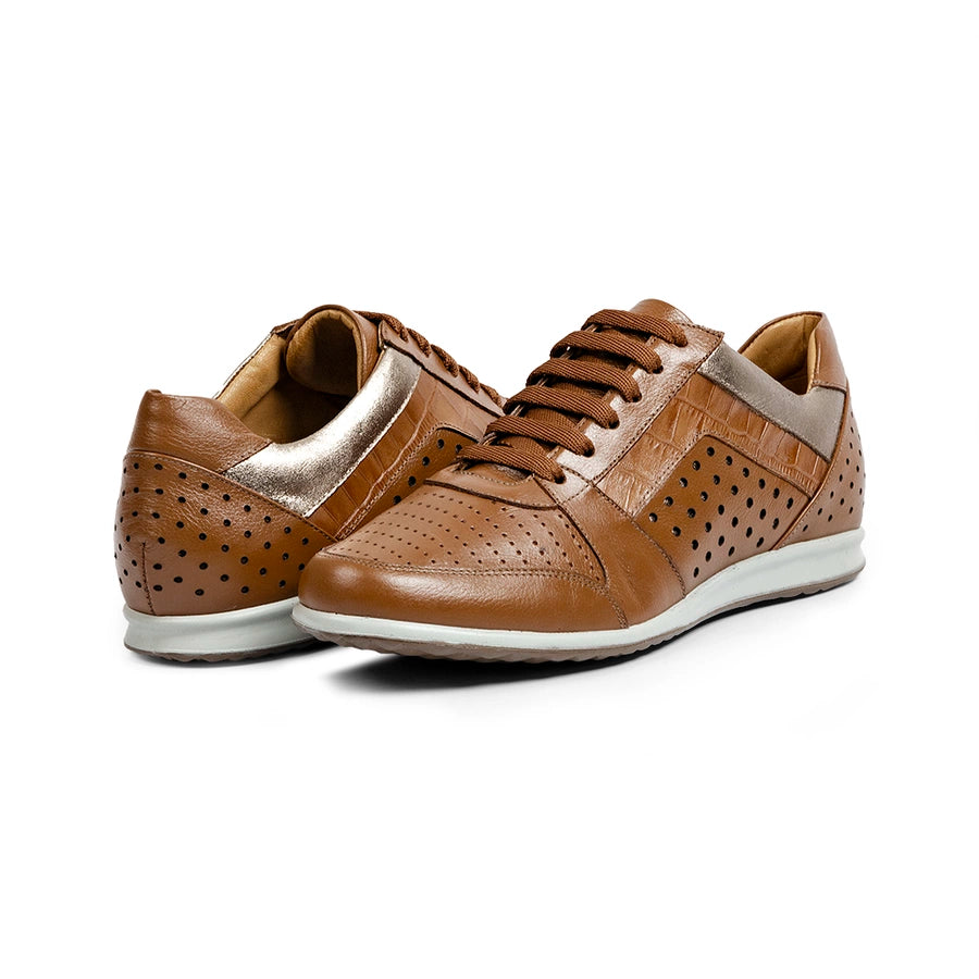 CHAUSSURES FEMMES CUIR FUNNY CARAMEL 30112