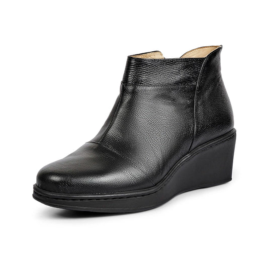 BOTTES FEMMES DONNA CUIR BLACK 54703