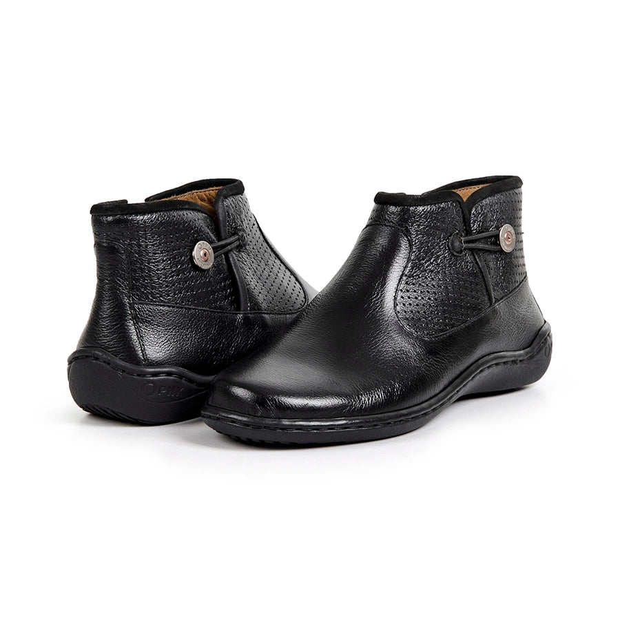 BOTTES FEMMES BELL CUIR CHÈVRE BLACK 94504