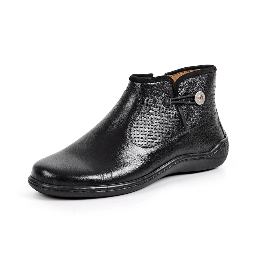 BOTTES FEMMES BELL CUIR CHÈVRE BLACK 94504