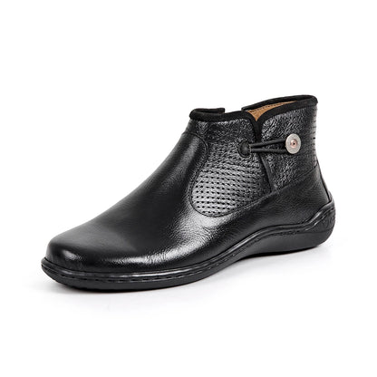 BOTTES FEMMES BELL CUIR CHÈVRE BLACK 94504