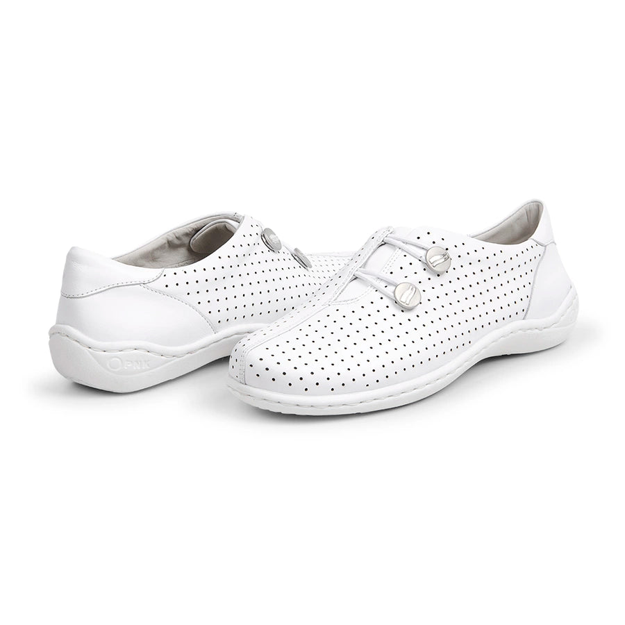 CHAUSSURES FEMMES CUIR CHÈVRE BELL WHITE 74508L1