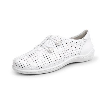 CHAUSSURES FEMMES CUIR CHÈVRE BELL WHITE 74508L1