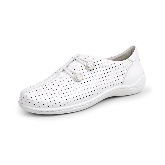 CHAUSSURES FEMMES CUIR CHÈVRE BELL WHITE 74508L1