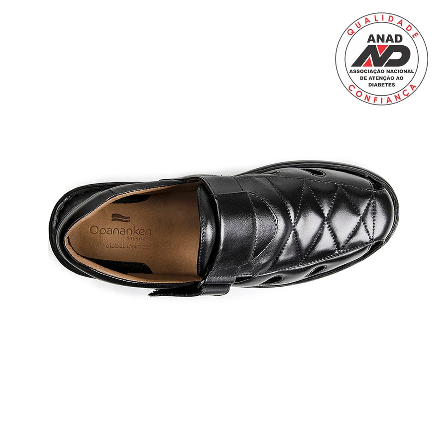 SANDALES HOMMES DBT CUIR CHÉVRE SOFT LINE BLACK 66901